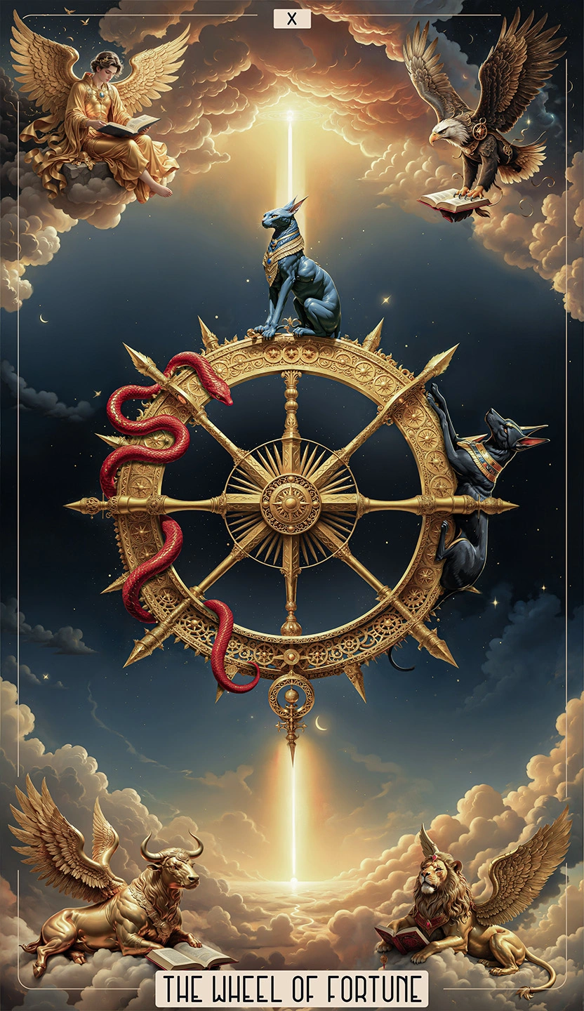 X - THE WHEEL OF FORTUNE | Major Arcana Tarot Card Meaning